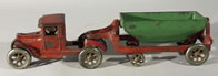 ARCADE SIDE DUMP TRUCK CAST IRON ANTIQUE TOY NR